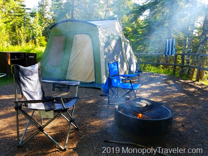 One of the beautiful campsites of Split Rock Lighthouse State Park