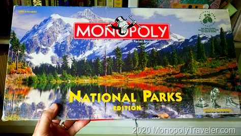 National Parks Monopoly game set