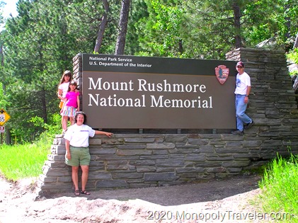 Entering Mt. Rushmore