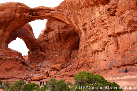 The beautiful Double Arch in Arches National Park