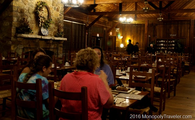 Dinner in the Big Meadows Lodge