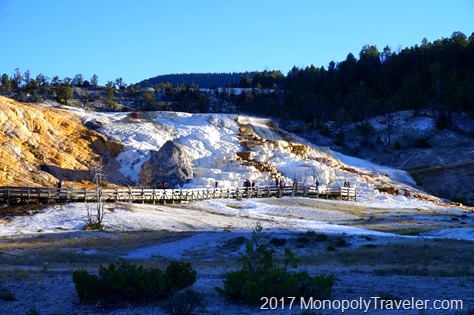 The Mammoth Hot Spring Terraces