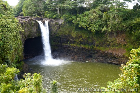 A popular waterfall near Hilo, HI