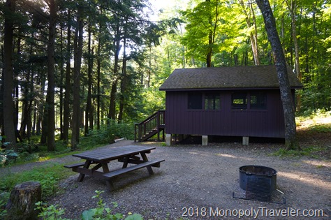 One of the cabins at Lost Lake