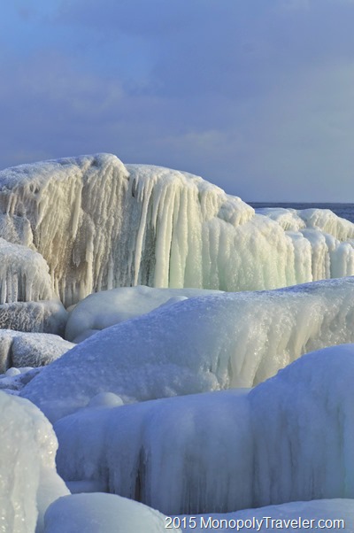 Ice Sculptures Created by Lake Superior