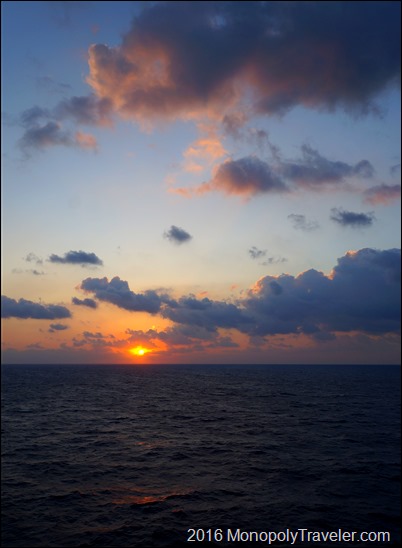 An ocean sunrise