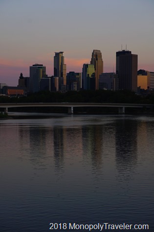Minneapolis at sunset