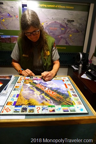 The final signature on our National Parks Monopoly Board