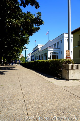 Looking down Bath House Row