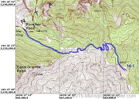 Lost Mine Trail map