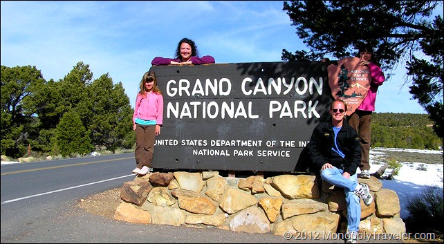 First Entrance Sign to the Grand Canyon