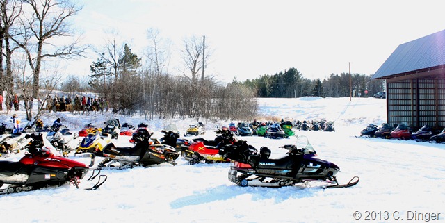 Some of the Many Snowmobiles